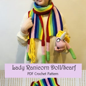 Lady Rainicorn Amigurumi Pattern PDF - Crochet Unicorn Pattern