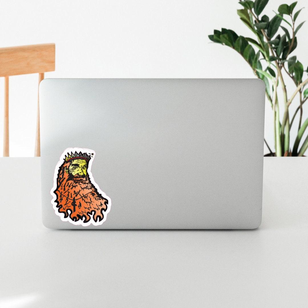 Flame King Handmade Vinyl Sticker for Gift Laptop Decal Inspirational ...