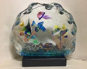 Murano Glass Aquarium lampwork aquarium Murano glass sculpture Murano glass sculpture handmade Murano glass glass Fish