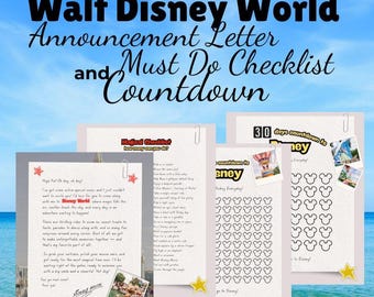 WDW Trip Announcement Mini Bundle