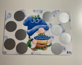 Blueberry Gnome Scratch off Savings Challenge | Low income savings challenge