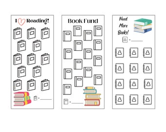 All About Books Mini Savings Challenge Trackers | Set your goal to build your library!