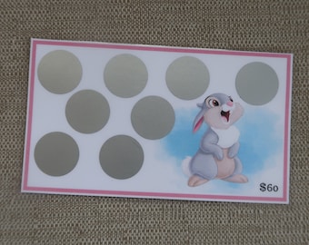 Bunny Scratch off Savings Challenge | Low income savings challenge