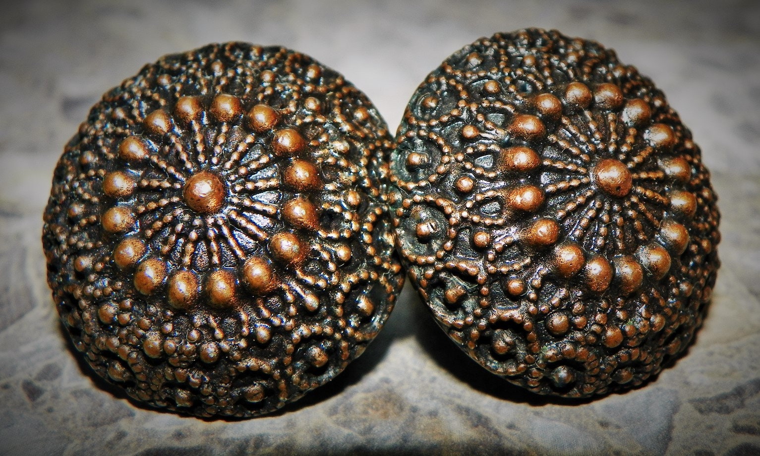 Copper Plated Antique Design Earrings