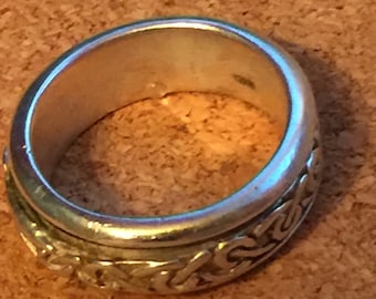 Sterling Silver Celtic Spinner Ring