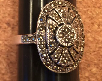 Women's Marcasite/Sterling Silver Ring