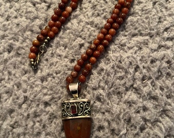 Elemental Fire Carnelian Necklace