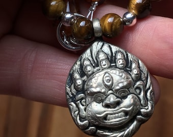 Māhakāla: Wrathful Tibetan Buddhist Deity Devotional Necklace
