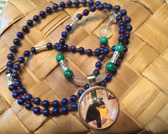 Collar Devocional a la Gran Diosa Isis/Aset, "Trono" de la Soberanía
