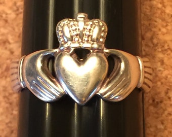 Women's Sterling Silver Claddagh Ring from Ireland