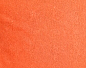 Tissu 100% coton solide Toile épaisse orange uni. laize 150 cm. Longueur au choix par 50 cm. Idéale pour la confection de doublure, de sacs