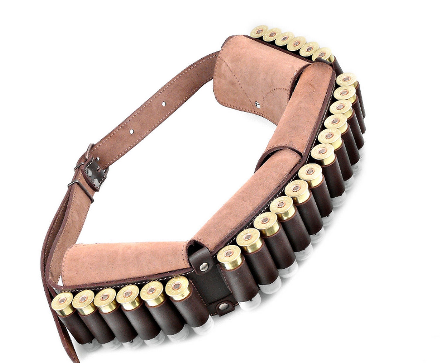 Handmade Leather Bandolier Ammo Pouch Cartridge Belt Holder 24 Etsy