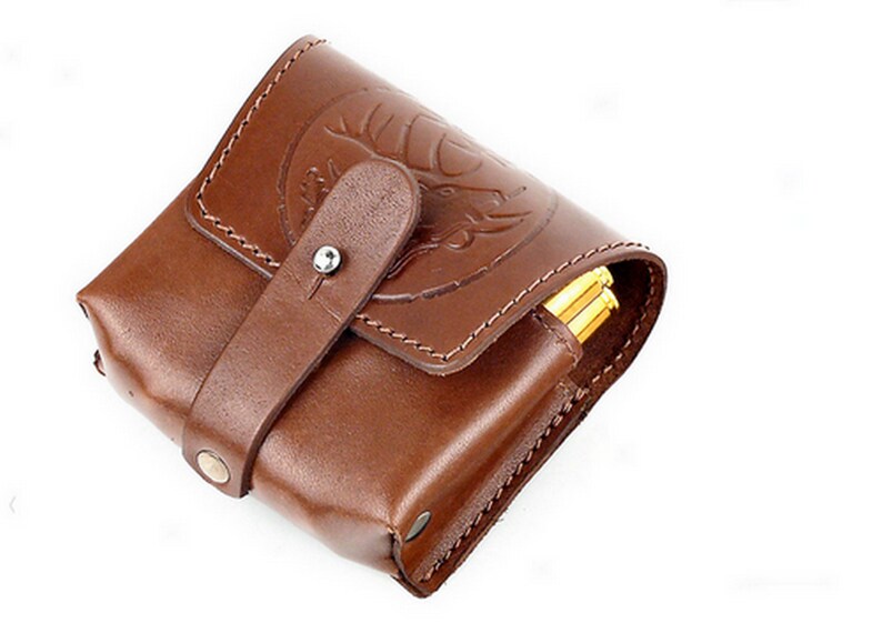 Handmade Leather Cartridge HolderShell Pouch Rifle Leather Etsy