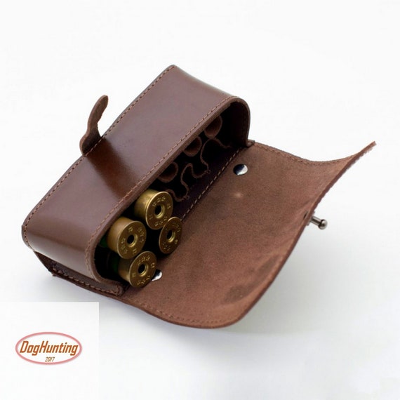 Handmade Leather Belt Cartridge Holder Shell Pouch 10 Shotgun Etsy