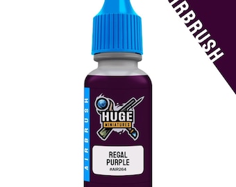 Huge Miniatures Airbrush Acrylic Paint, Regal Purple Model Paint Miniature  Scale Modeling Color – 17ml Dropper Bottle