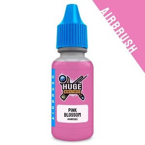 Huge Miniatures Airbrush Acrylic Paint, Pink Blossom Model Paint Miniature Scale Modeling Color – 17ml Dropper Bottle