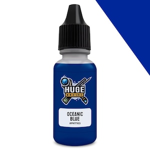 Huge Miniatures Acrylic Paint, Oceanic Blue Model Paint Miniature Scale Modeling Color – 17ml Dropper Bottle