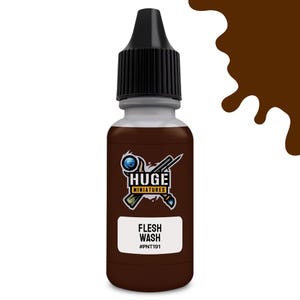Huge Miniatures Acrylic Wash, Flesh Model Paint Miniature Scale Modeling Color – 17ml Dropper Bottle