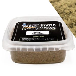 Huge Miniatures Static Grass, Desert 2mm Summer Spring Diorama Tabletop Scenery and Model Basing  Autumn Fall Winter – 8oz Container