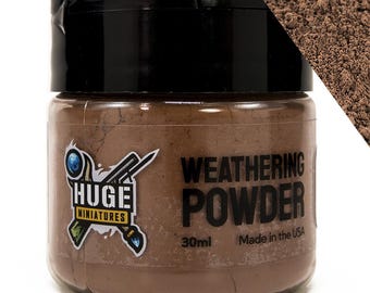 Huge Miniatures Weathering Powder, Earth Pigment for Model Terrain Scenery and Vehicles by Huge Minis – 30ml Flip-Top Container