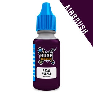 Huge Miniatures Airbrush Acrylic Paint, Regal Purple Model Paint Miniature Scale Modeling Color – 17ml Dropper Bottle