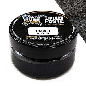 Huge Miniatures Texture Paste, Basalt (Coarse) Model Basing for Tabletop Gaming Scenery and Dioramas by Huge Minis – 2oz Resealable Jar