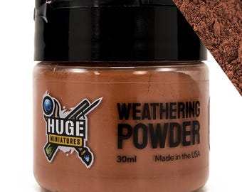 Huge Miniatures Weathering Powder, Mars Dust Pigment for Model Terrain Scenery and Vehicles by Huge Minis – 30ml Flip-Top Container