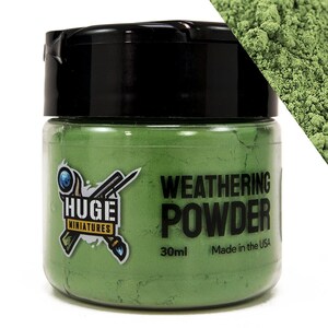 Huge Miniatures Weathering Powder, Lichen Pigment for Model Terrain Scenery and Vehicles by Huge Minis – 30ml Flip-Top Container