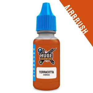 Huge Miniatures Airbrush Acrylic Paint, Terracotta Model Paint Miniature Scale Modeling Color – 17ml Dropper Bottle