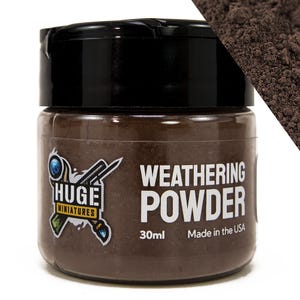 Huge Miniatures Weathering Powder, Peat Pigment for Model Terrain Scenery and Vehicles by Huge Minis – 30ml Flip-Top Container