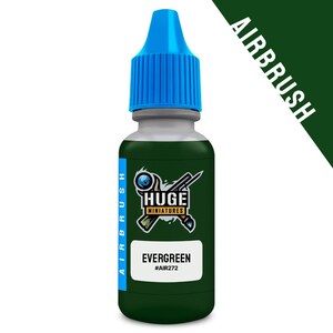 Huge Miniatures Airbrush Acrylic Paint, Evergreen Model Paint Miniature Scale Modeling Color – 17ml Dropper Bottle