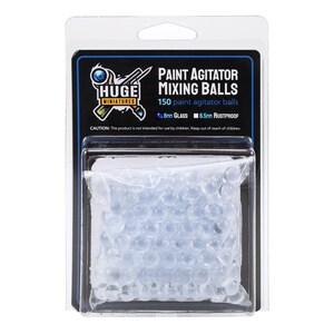 Huge Miniatures Paint Mixing Balls, 8mm Glass Agitators for Model Paints – 150 Pack