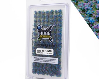 Green Stuff World 6mm Red Flower Tufts – HO Scale Scenery For Miniatures & Wargames