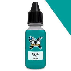 Huge Miniatures Acrylic Paint, Marine Teal Model Paint Miniature Scale Modeling Color – 17ml Dropper Bottle