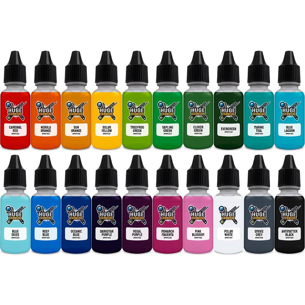 Mini Model Paints Huge Miniatures Acrylic Model Paint Bundle, 17ml Core Values – 20 ...