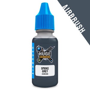Huge Miniatures Airbrush Acrylic Paint, Smoke Grey Model Paint Miniature Scale Modeling Color – 17ml Dropper Bottle
