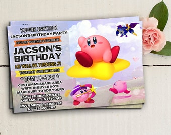 kirby birthday etsy