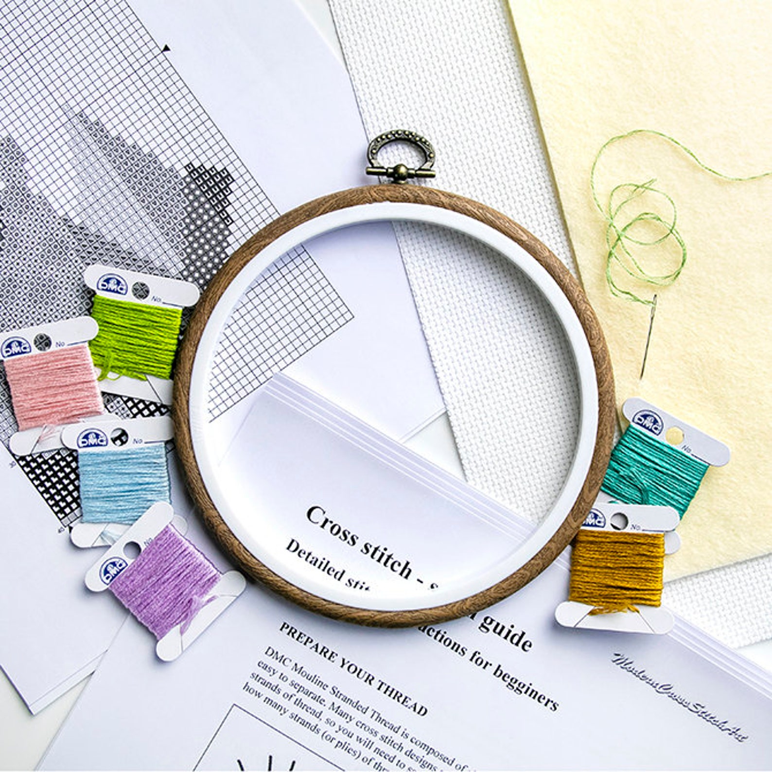Miniature Embroidery Hoop PATTERNS For Dandelyne Miniature