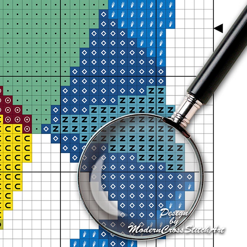 Bear Cross Stitch Pattern Geometric Bear Modern Cross Stitch | Etsy