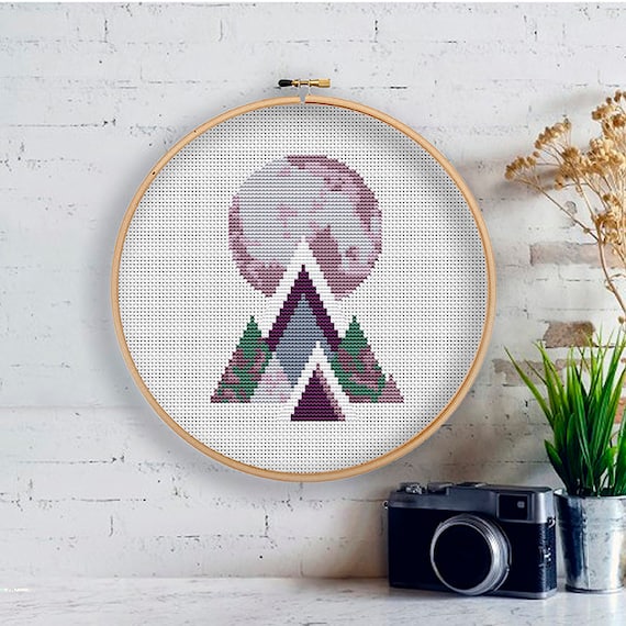 Cross Stitch Modern Abstract Pattern Cross Stitch Design | Etsy
