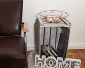 Brown loft style armchair