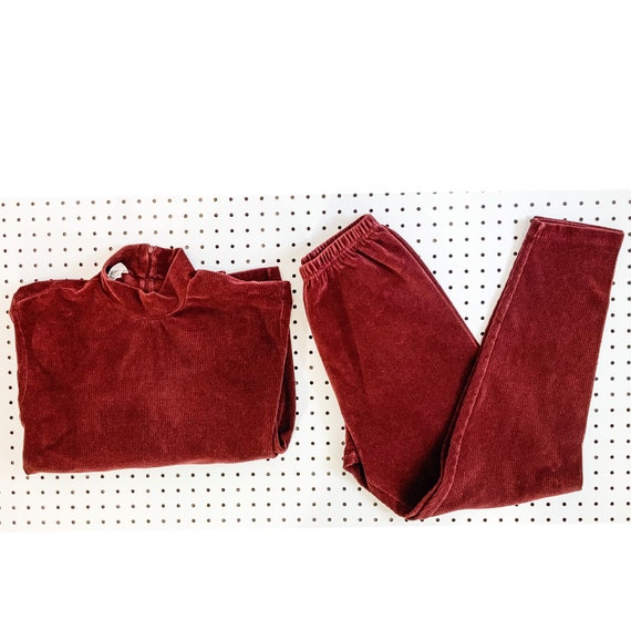 Vintage 80s / 90s track suit, velvet running suit,