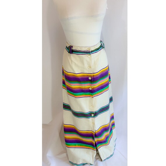 Vintage 60s/70s maxi skirt rainbow vintage maxi su
