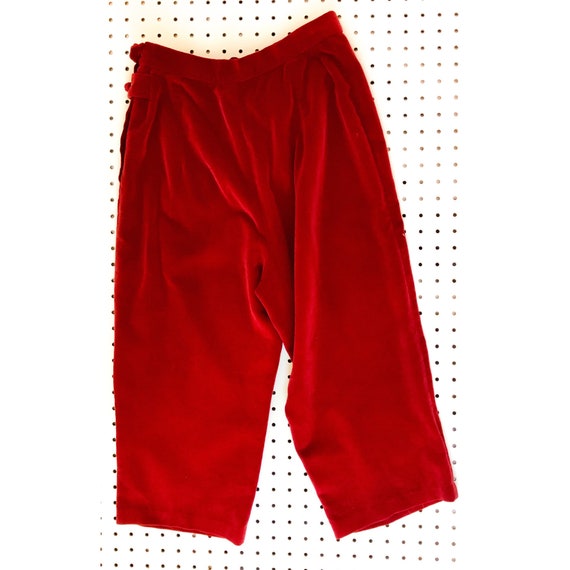 40s/ 50s vintage velvet cigarette pants, capris, E