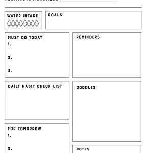 ADHD Planner | Printable ADHD | Editable ADHD | Adult Planner | Adult adhd Planner | Daily Planner | Daily adhd Organizer | adhd organizer