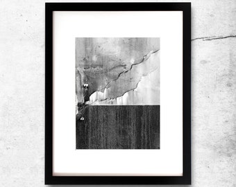 Cracks, Abstract Photography, Black and White Photograph, Street Photography, Contemporary Art, Fine Art print, Archival Print