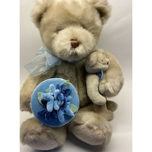 Vintage Gund Teddy Bear with Baby Bear & Box - 17 Inch