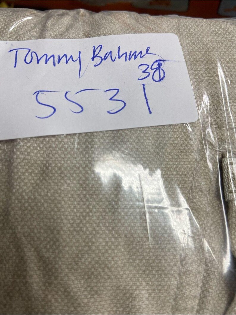 Tommy Bahama linen silk Light Khaki Cargo pants high rise 38 image 11