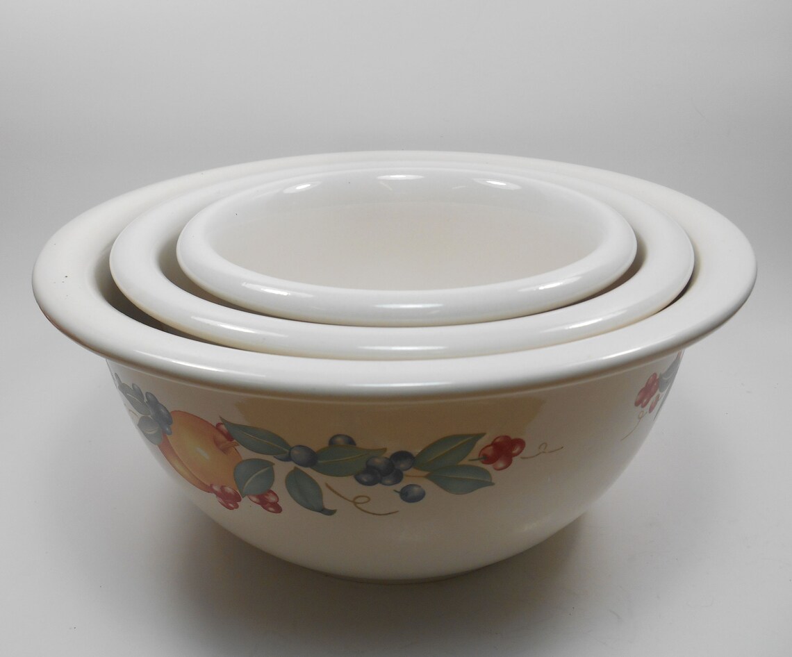 Corelle Abundance Mixing Bowls Set of 3 Stoneware Corelle Etsy UK