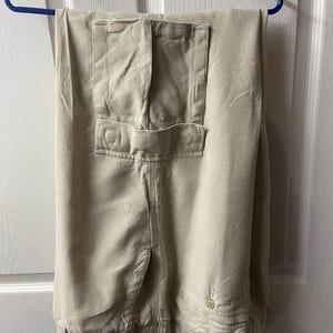 Tommy Bahama linen silk Light Khaki Cargo pants high rise 38 image 2